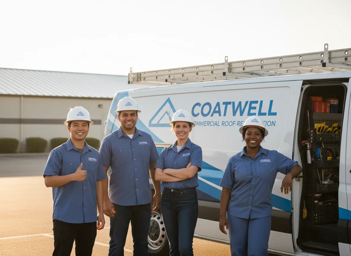 Commercial roof coating company in Millville, MA