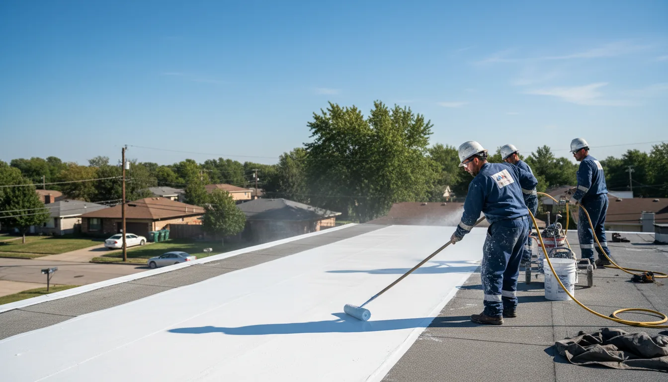 Commercial roof coating in Millville, MA near me